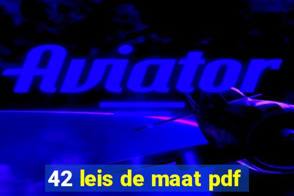 42 leis de maat pdf